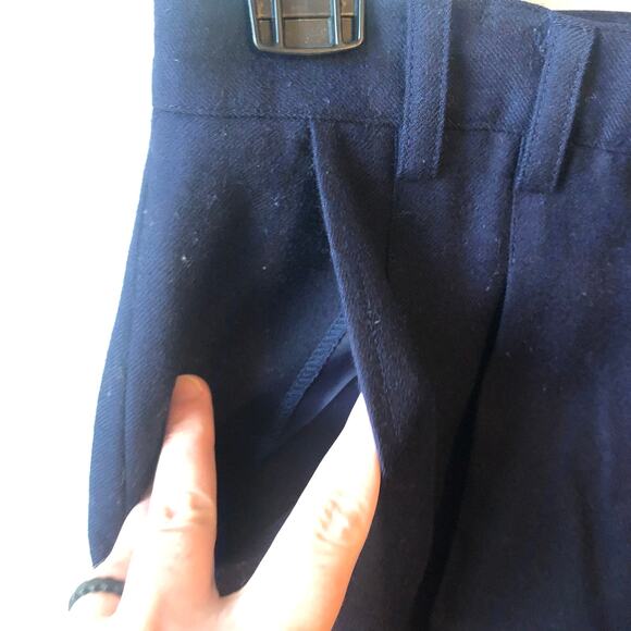 The Eagle's Eye Vintage Navy Wool Pants Preloved Women's Size 12 - Picture 4 of 10